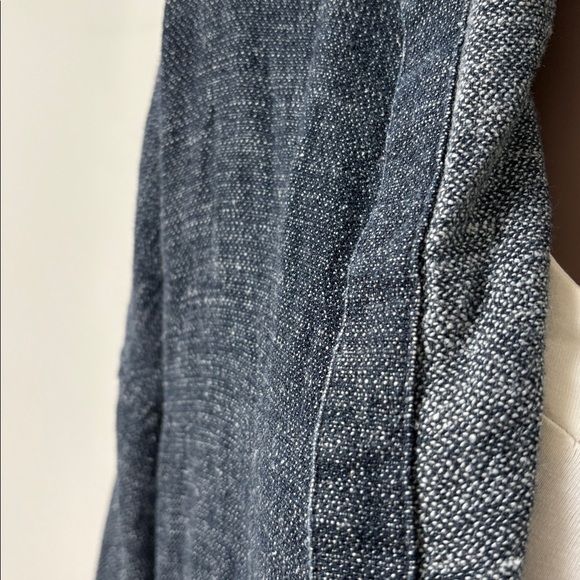 Eileen Fisher Tweedy Hemp Organic Cotton Kimono Coat Open Front Cardigan blue XS - Picture 4 of 11